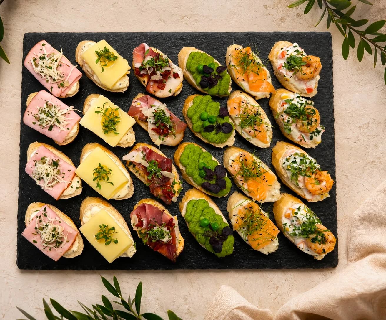 Produktbild von Canapés Box Mix (Vollkorn)