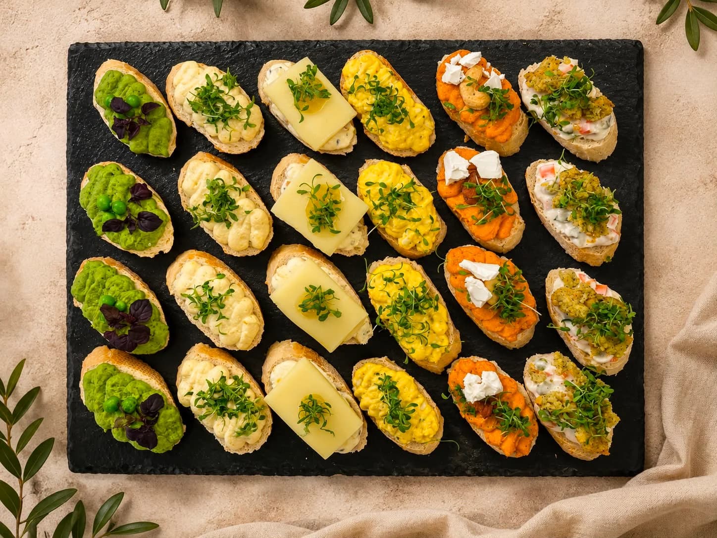 Produktbild von Canapés Box Veggie (Vollkorn)