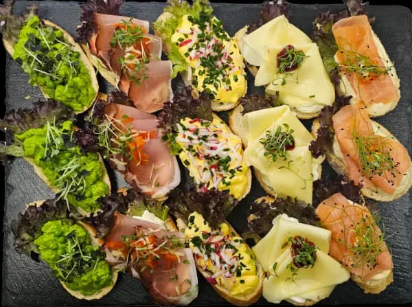 Produktbild von Sandwich Box Mix Schweinfleischfrei ( 15 Stk ) (Weissbrot)